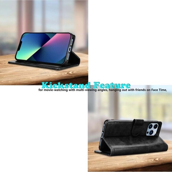 Wallet Phone Cases for Iphone 13 Pro / 13 Mini / 13 Pro Max,  PU Leather [Wrist - Picture 3 of 12